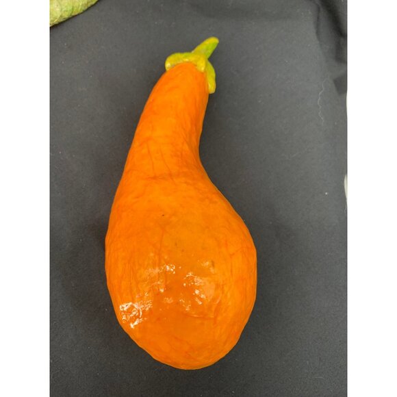 Vintage Handcrafted Paper Mache Fruit & Vegetable Set Of 8 Decorative Pieces Sta - Picture 3 of 10